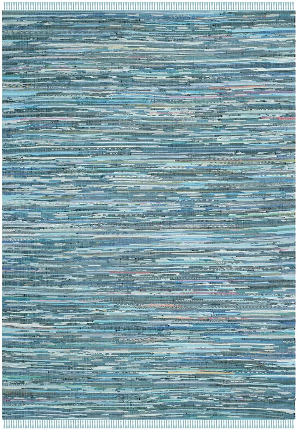 Safavieh Rag Rug RAR121B 2&3x22 x 14&0x22 Runner Blue, Multi Area Rug