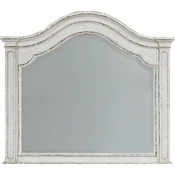 Liberty Furniture Industries Magnolia Manor 2 Mirrored Door 4 Drawer Dresser - Women's, White