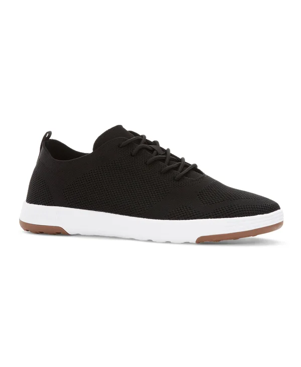 Perry Ellis Men's Tread Sneakers in Black - Size 11.5, Solid, Regular