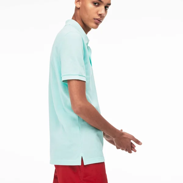 Lacoste Men's Petit Piqué Slim Fit Polo Shirt : Light Green