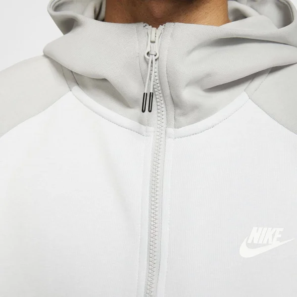 Nike Tech Fleece Full-Zip Hoodie - Mens - Pure Platinum/Light Smoke Grey
