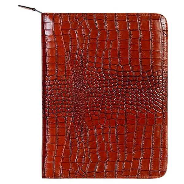 Scully Zip Letter Pad Lizard 5012Z - 10" x 13" x 1"