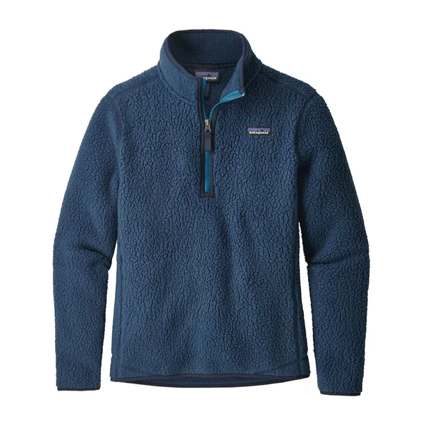 Patagonia Women's Retro Pile 1/4-Zip - Blue - 22815 - XS