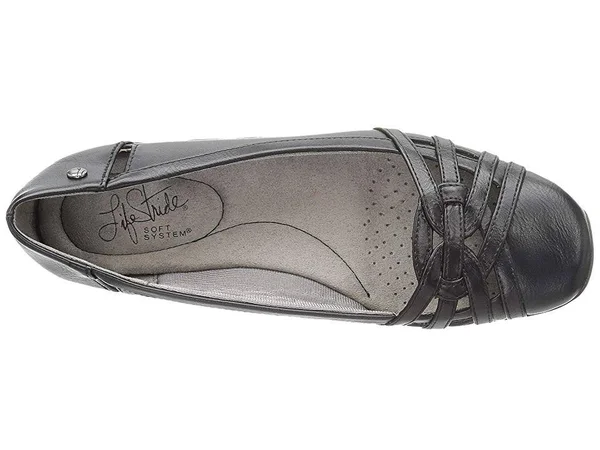 LifeStride Women's Diverse Flat 8 Black