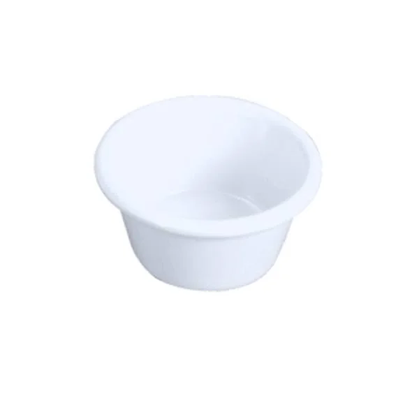 2 1/2 oz - 2 7/8x22 White Melamine Smooth Ramekin, Melamine, Pack of 6, 12 Packs