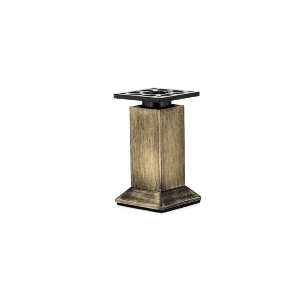 Square Legs Richelieu Size: 7.87x22 H x 2.17x22 W x 2.17x22 D - Color: Rustic Brass