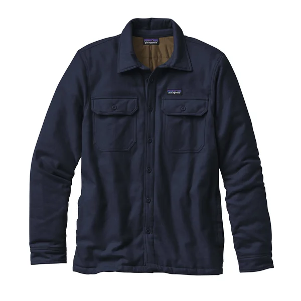 Patagonia Insulated Fjord Flannel Jacket - Men's Navy Blue, Xs