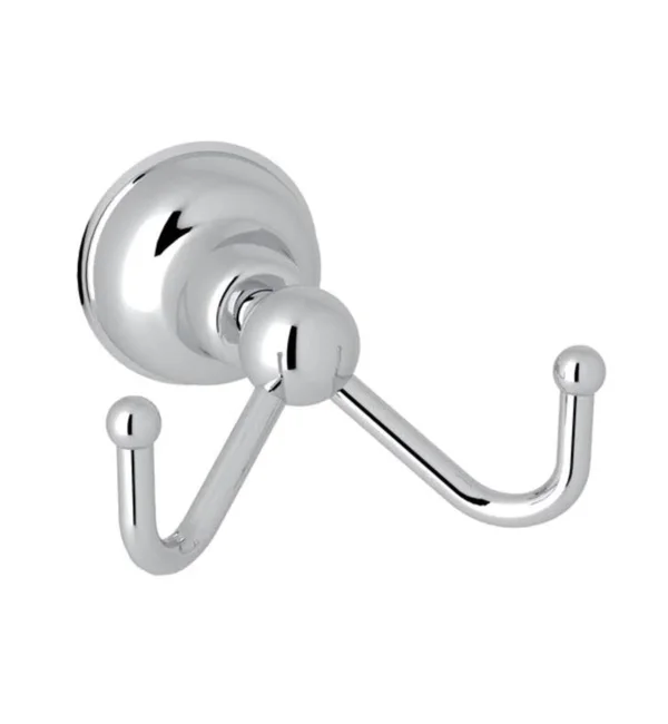 Rohl CIS7DSTN Double Robe Hook - Satin Nickel