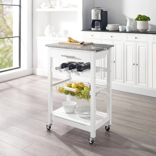 Linon Jake Kitchen Cart - Green