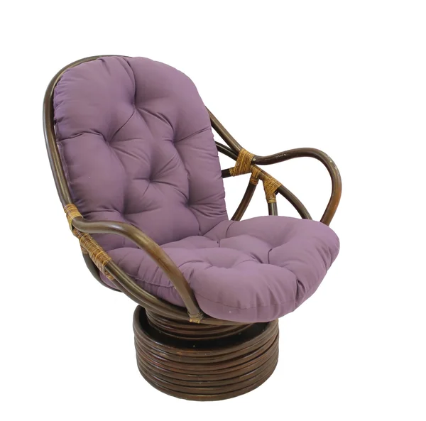 International Caravan Swivel Rocker with Twill Cushion - Grape