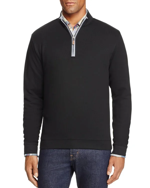 Johnnie-O Sully 1/4 Zip Pullover - Black