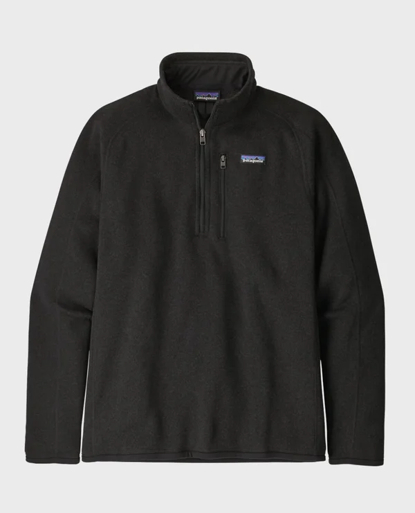 Patagonia Men's Better Sweater 1/4 Zip - Black, 3XL