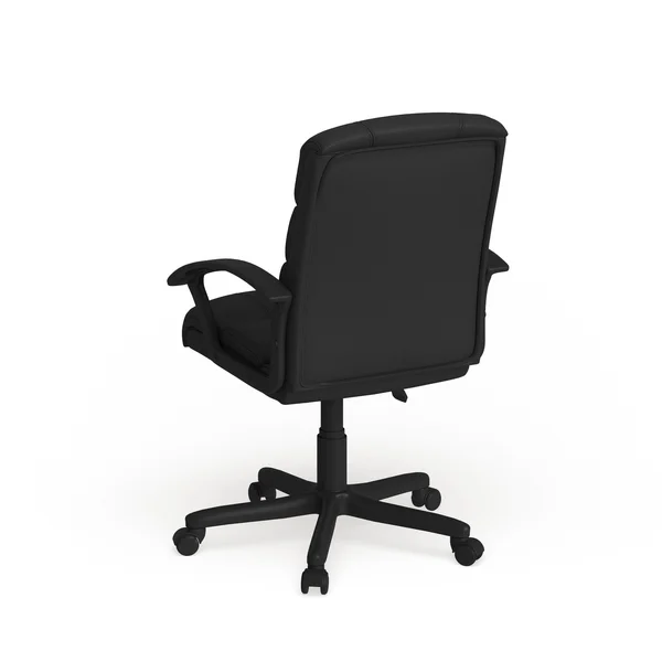 Lancaster Home Black Leather Mid-Back Swivel Office Chair