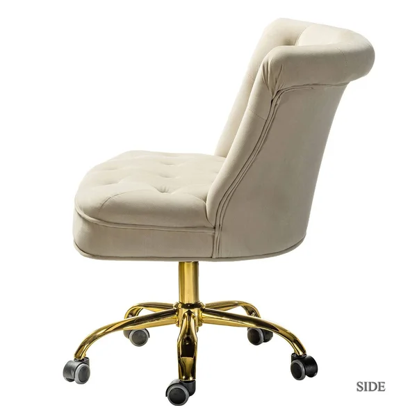 Byrsa Task Chair with Tufted Back for Office - Orange