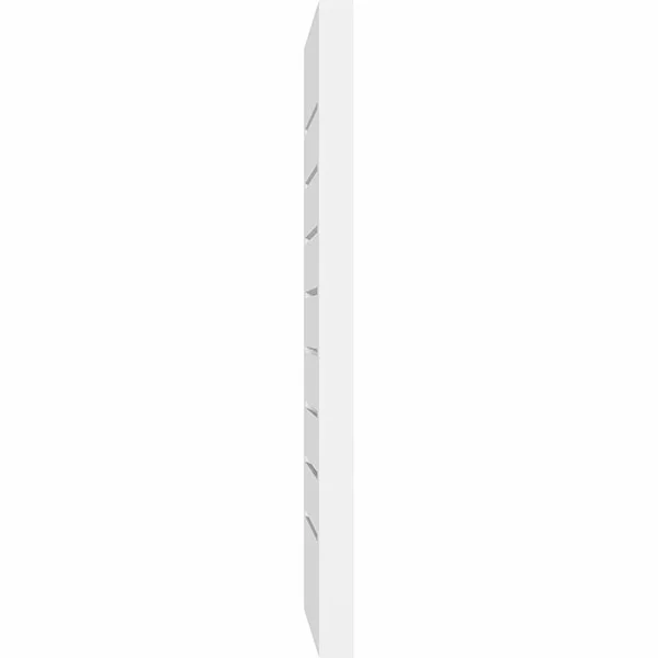 Vertical Surface Mount: Functional, Brickmould Frame PVC Gable Vent Ekena Millwork Size: 26x22 W x 30x22 L
