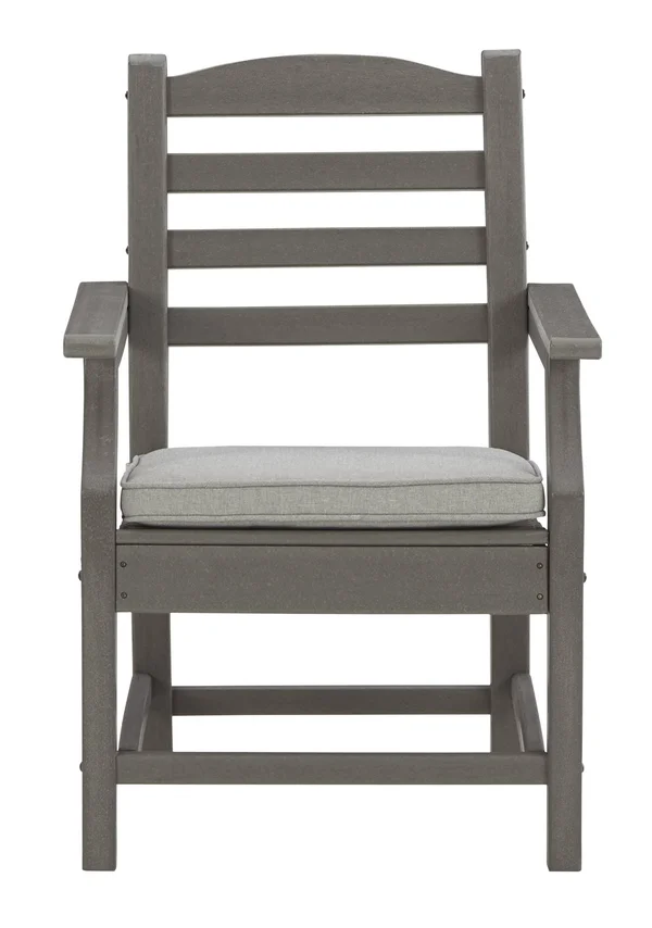 Visola - Gray - Arm Chair with Cushion (2/cn)