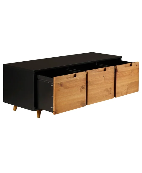 Walker Edison Storage Bench - Brown