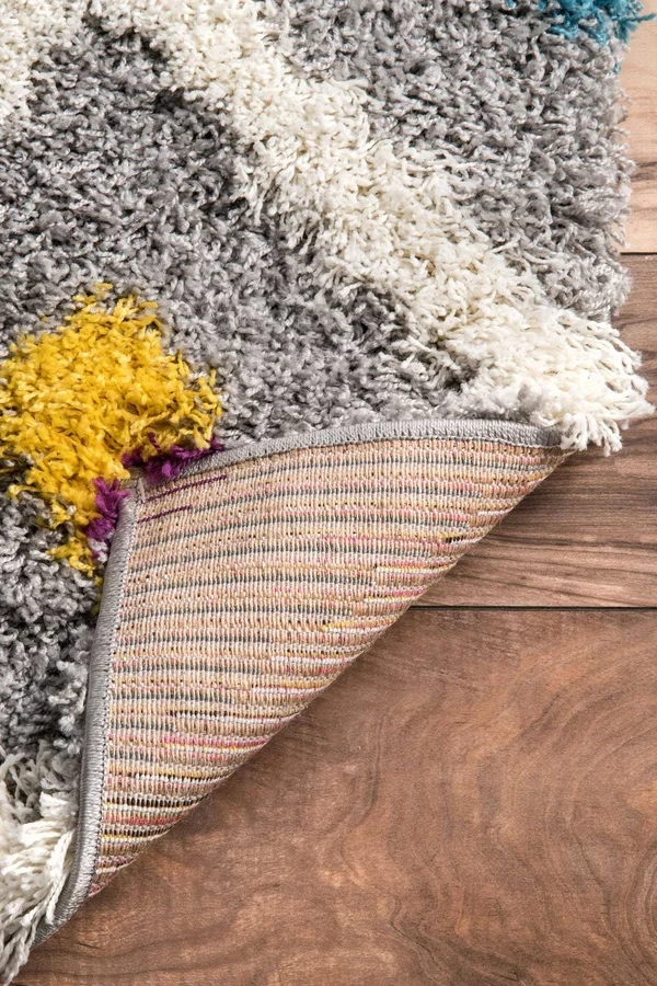 nuLOOM Sharee Trellis Shaggy Multi 7& 10x22 x 10& Area Rug