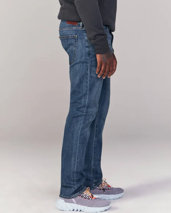 Men's Straight Jeans in Medium Wash, Size 29 x 30, Abercrombie & Fitch