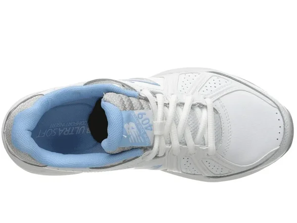 New Balance Women's 409V3 Training Shoes - Wide - White, 8