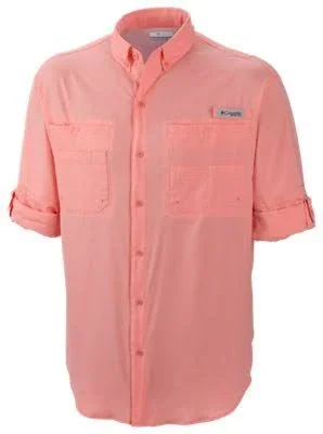 Columbia Tamiami II Long-Sleeve Shirt for Men - Sorbet - 2XLT