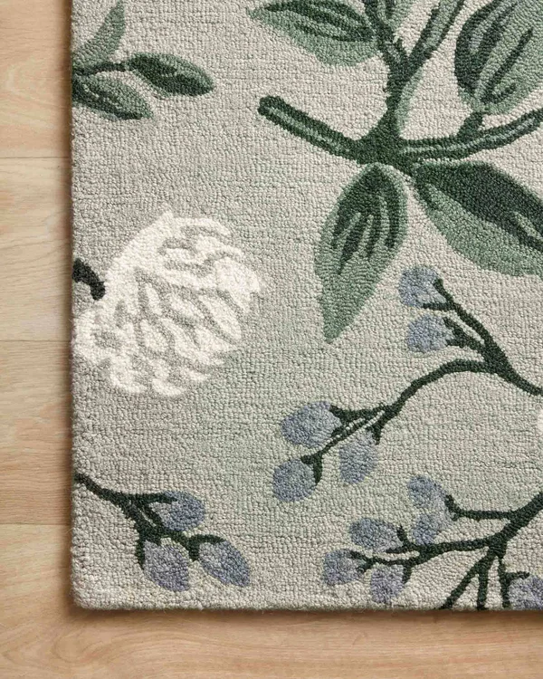 Rifle Paper Co. x Loloi Joie Peonies Rug - Grey