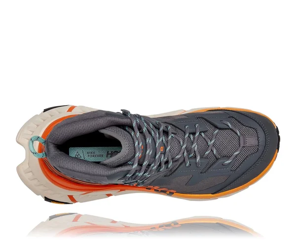 Hoka One One Tennine Hike GORE-TEX Hiking Boot Men's, Castlerock/Persimmon Orange, 10.5