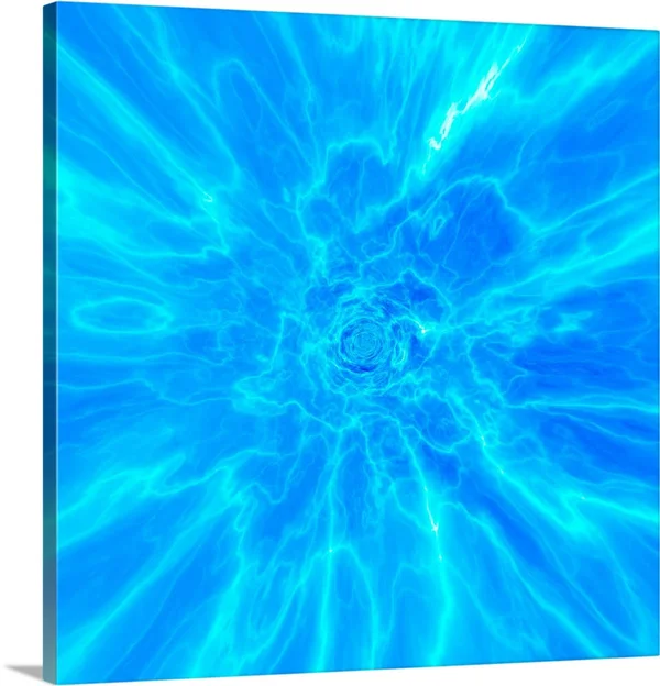 Blue Abstract Patterns - Artwork, Canvas Wall Art, 30x30, Great Big Canvas