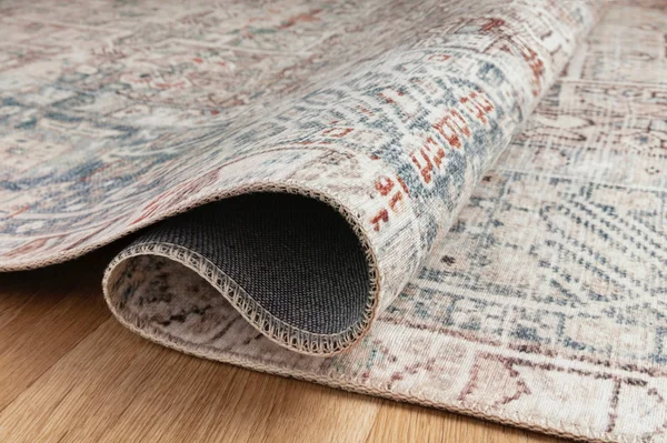 Chris Loves Julia x Loloi 2&0x22 x 5&0x22 Natural/Ocean Jules Jul-07 Runner Area Rug
