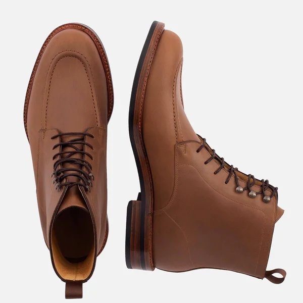 Beckett Simonon Gallagher Boots - Pull-Up - Walnut, Size 14, Men's Boot