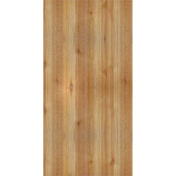 20 1/4x22W x 40x22H TimberCraft Six 3 3/8x22 Boards Joined Board-n-Batten Shutters w/Z-Bar - Rough Sawn Western Red Cedar (Per Pa