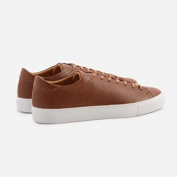 Beckett Simonon Reid Sneakers - Pebbled - Tan/White, Size 14, Men's Sneakers
