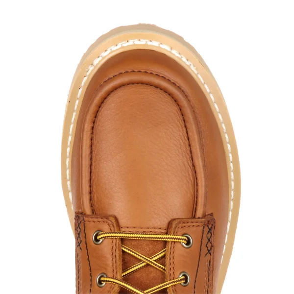 Men's Georgia Boot GB00177 6 inch Moc-Toe Wedge Work Boot, Gold