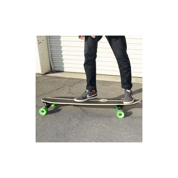 Yocaher Kicktail Longboard Complete - Checker Blue, White