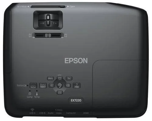 Epson Ex7220, Wxga Widescreen HD, Wireless, 3000 Lumens Color Brightness, 3000 Lumens White Brightness, 3LCD Projector