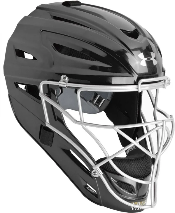 Under Armour PTH Victory Series Youth Baseball Catcher&s Helmet Black