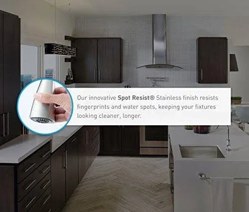 Moen Camerist Single Handle Kitchen Faucet - Spot Resist Stainless 7835SRS