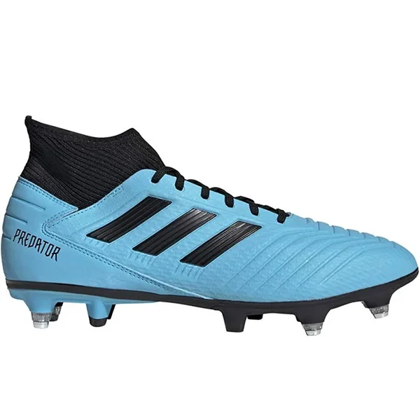 Adidas Performance Predator 19.3 Soft Ground Boots - Bright Cyan - Mens Football Boots