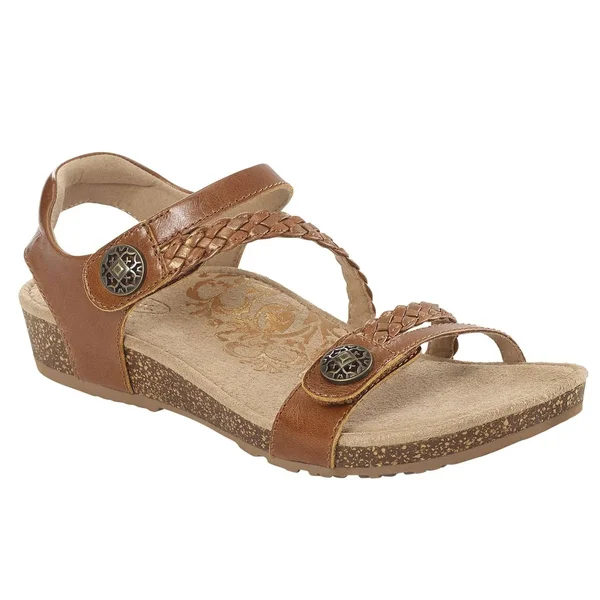 Women's Aetrex Jillian - Adult, Size: 5 M, Cognac Leather