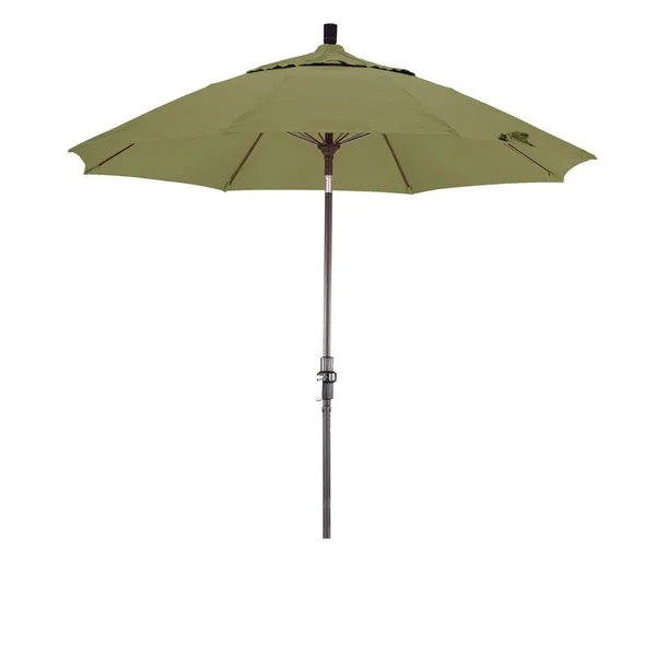 California Umbrella 9 Feet Fiberglass Market Umbrella Collar Tilt Bronze/Olefin/Antique Beige