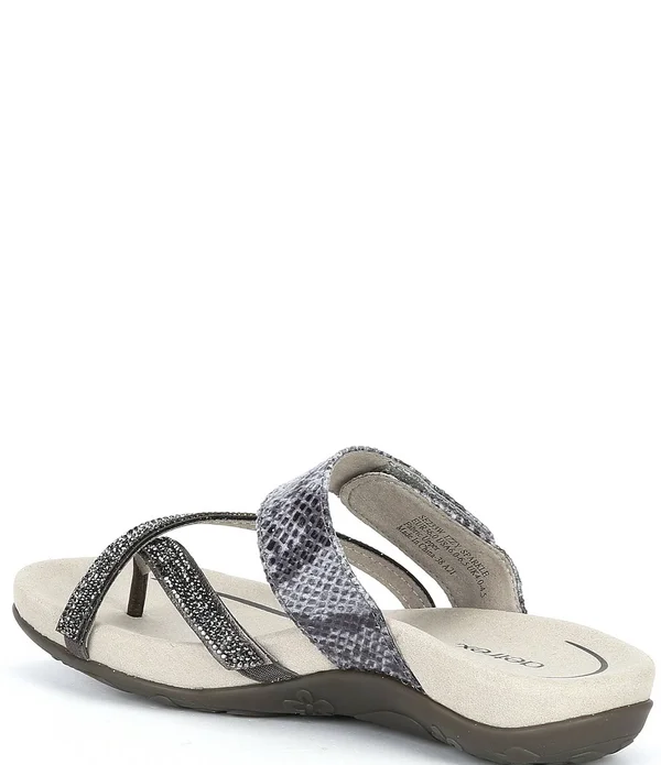 Aetrex Izzy Pewter Sparkle Women's Petwer, 40