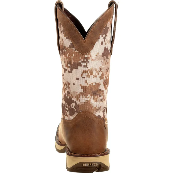 Durango Men's Rebel Pull-On Western Boot Desert Camo