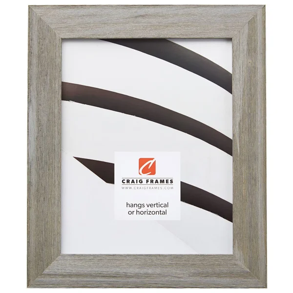 Craig Frames Barnwood Chic, Rustic Hardwood Picture Frame, Gray, 24 x 32 inch