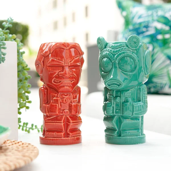 Geeki Tikis Star Wars Han Solo & Greedo Mugs, Star Wars Tiki Style
