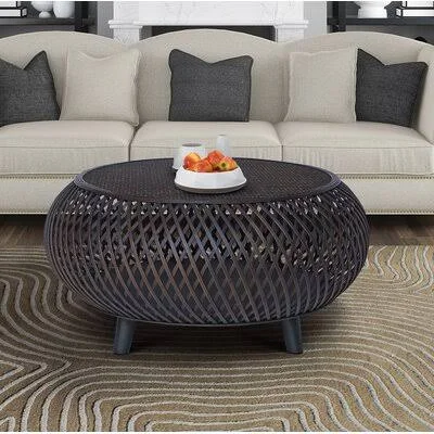 Sand & Stable Kayden Coffee Table Color: Chocolate Brown