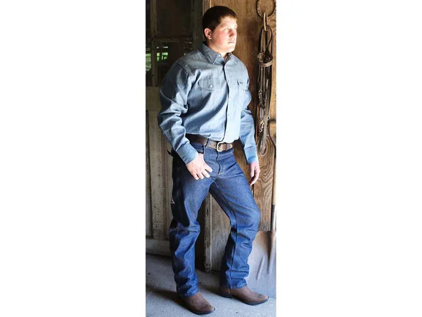 Wrangler Men's Rugged Wear Relaxed Fit Jeans (44x30 Denim)