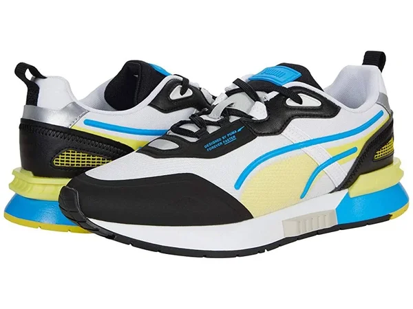 Puma Mirage Tech Sneakers, Grey/Violet/Black, 4