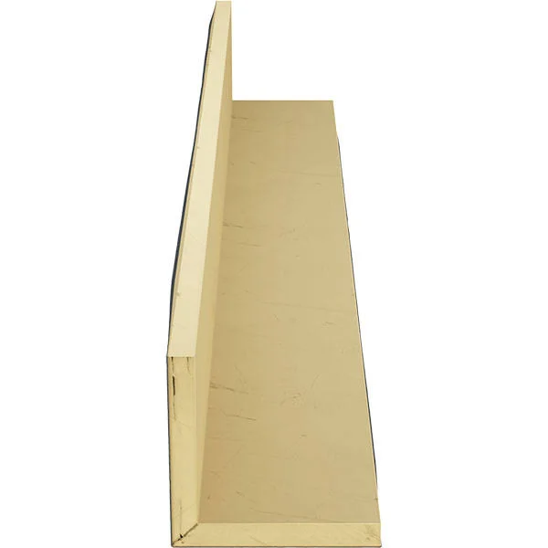 Ekena Millwork BMSD2C0040X040X168ES 4x22W x 4x22H x 14&L 2-Sided (L-beam) Sandblasted Endurathane Faux Wood Ceiling Beam, Aged A