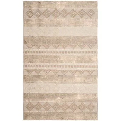 Billie Geometric Handmade Flatweave Beige/Ivory Area Rug Laurel Foundry Modern Farmhouse Rug Size: Rectangle 9' x 12'