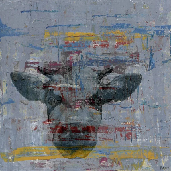 Hey You Painting Print on Wrapped Canvas - Size: 40 x 40